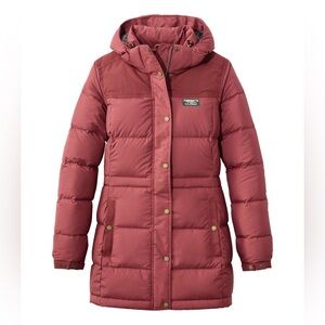 L.L. Bean Women’s Mountain Classic Down Parka - burgundy - XXSP